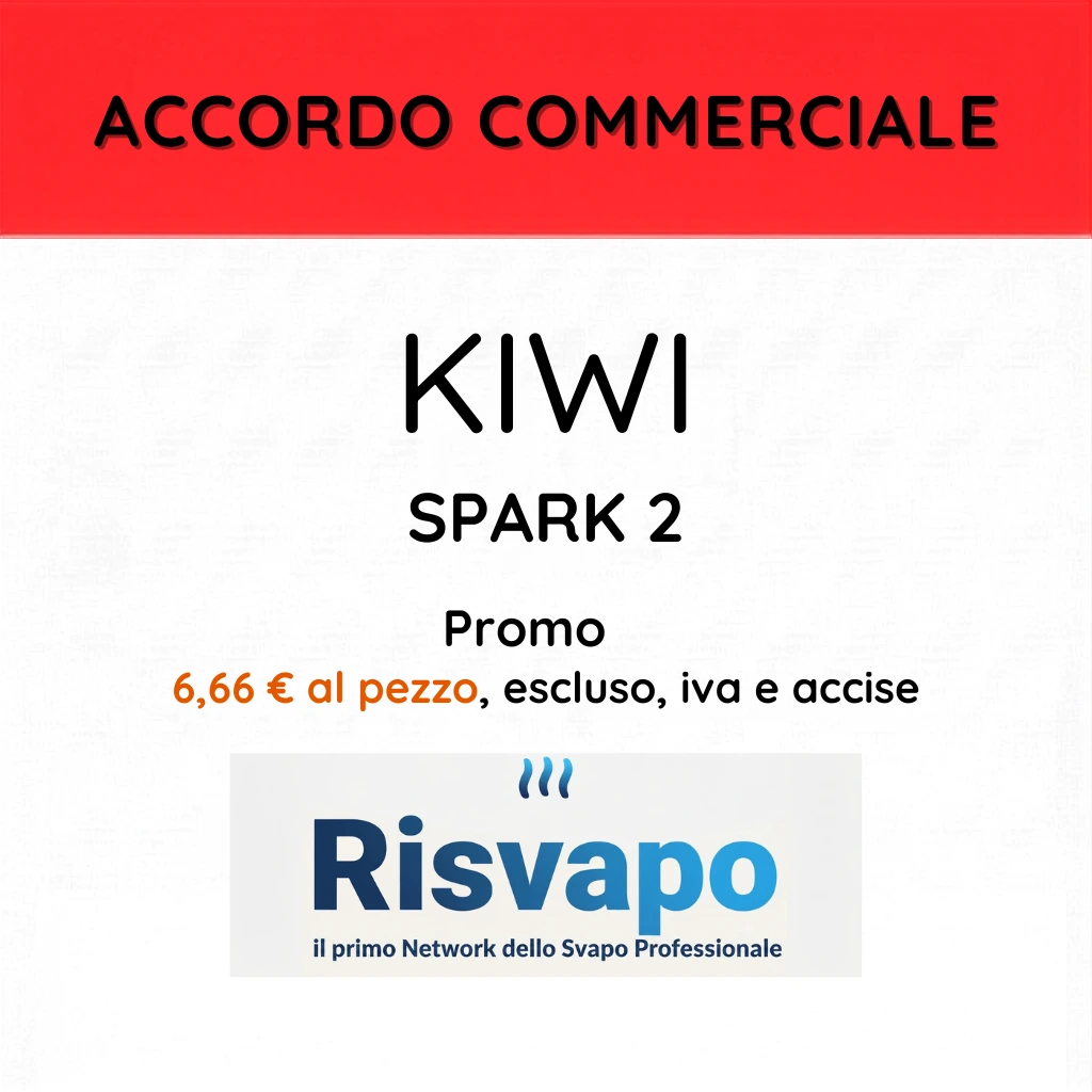 Risvapo - promo Kiwi Spark 2
